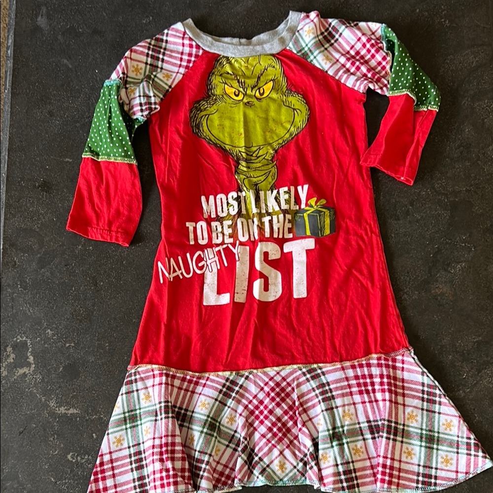 Red Grinch Christmas Dress